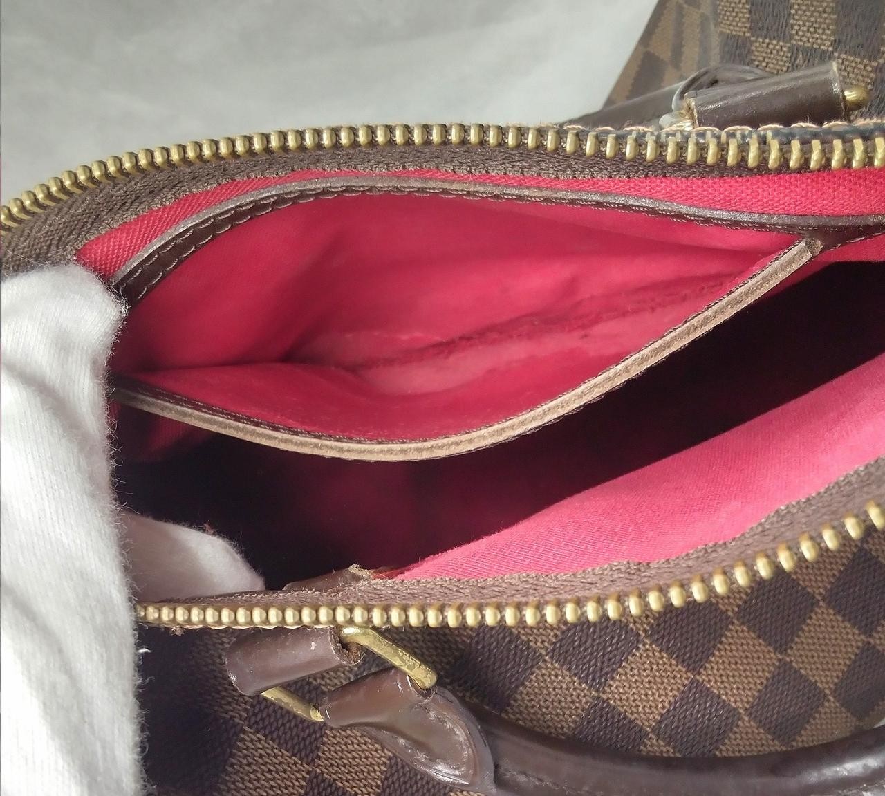 LOUIS VUITTON Damier Ebene Speedy 30 N41364 Handbag Leather Auth Used
