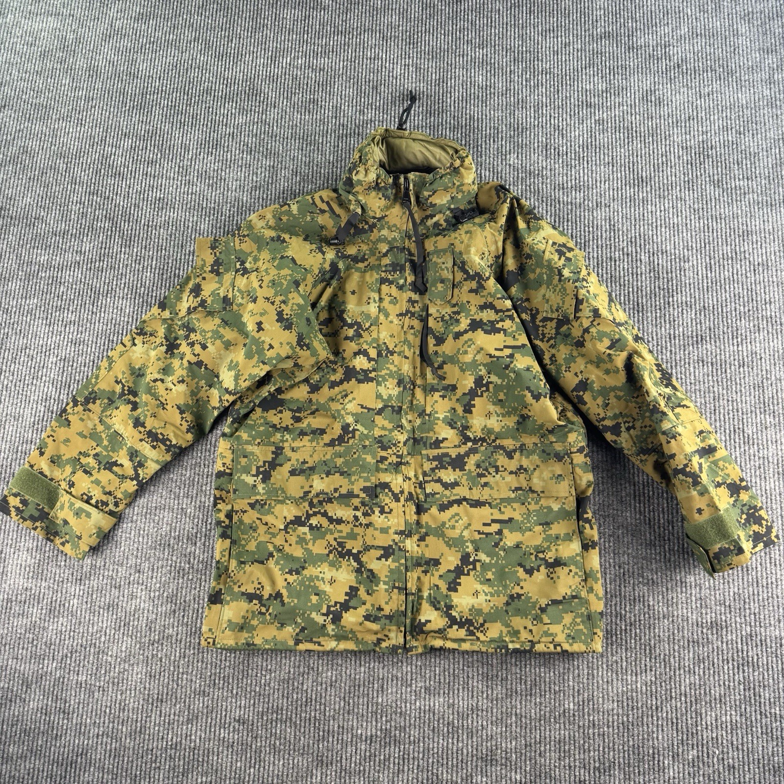 USMC MARPAT APECS Parka Medium Reg Digital Camo Rain Jacket Tennier USA Goretex