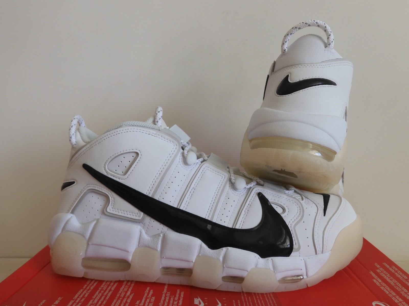 NIKE AIR MORE UPTEMPO ’96 “COPY PASTE WHITE-BLACK-PHOTON DUST SZ 12 [DQ5014-100]