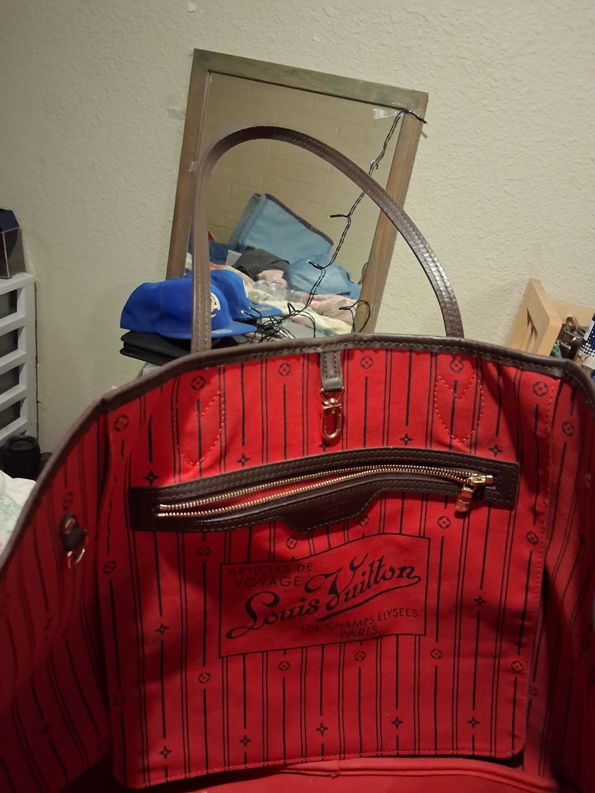 Louis Vuitton Neverfull Tote MM Brown Canvas