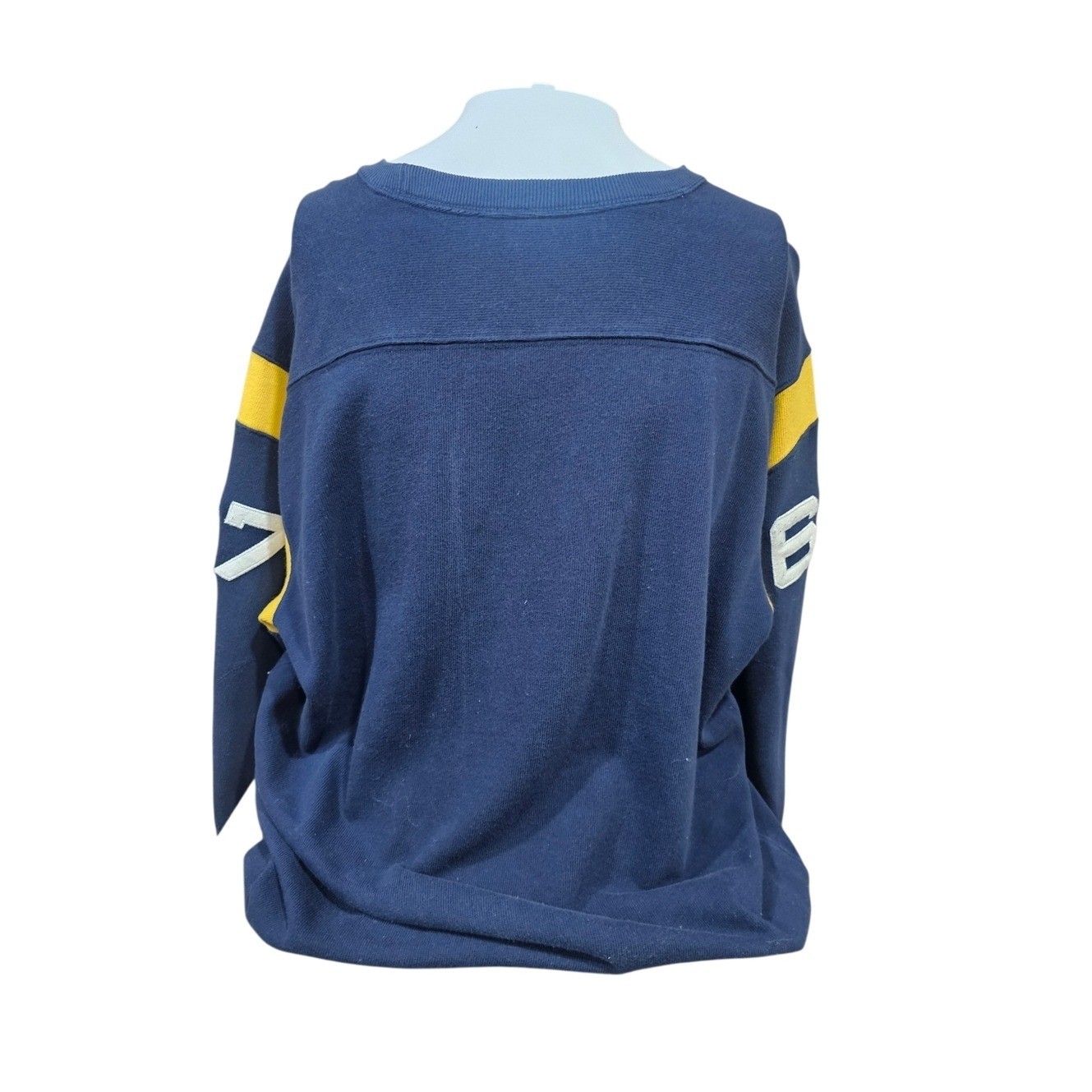 Men’s Navy & Yellow Logo Crewneck Sweatshirt