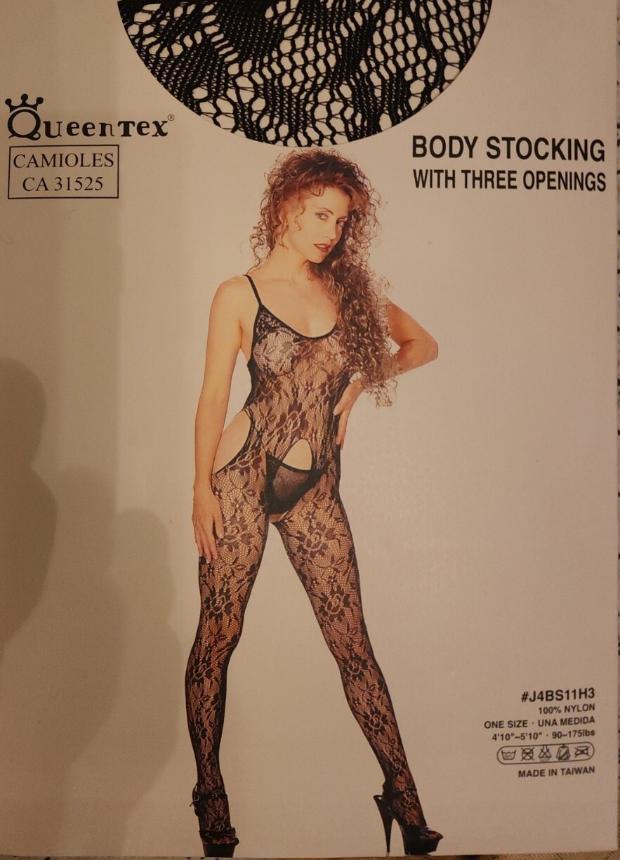 NEW QueenTex J4BBS11H3 Womens Body Stocking with Three Opening One Size(83)