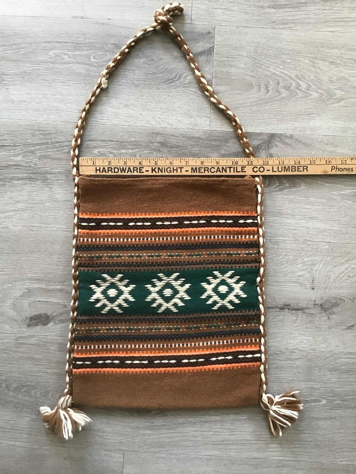 Retro Vtg. Boho Hipster Bag Hand-Woven Shoulder Bag Satchel