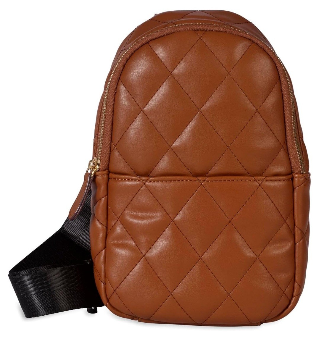 Forever 21 Women’s Quilted Sling with adjustable crossbody strap
