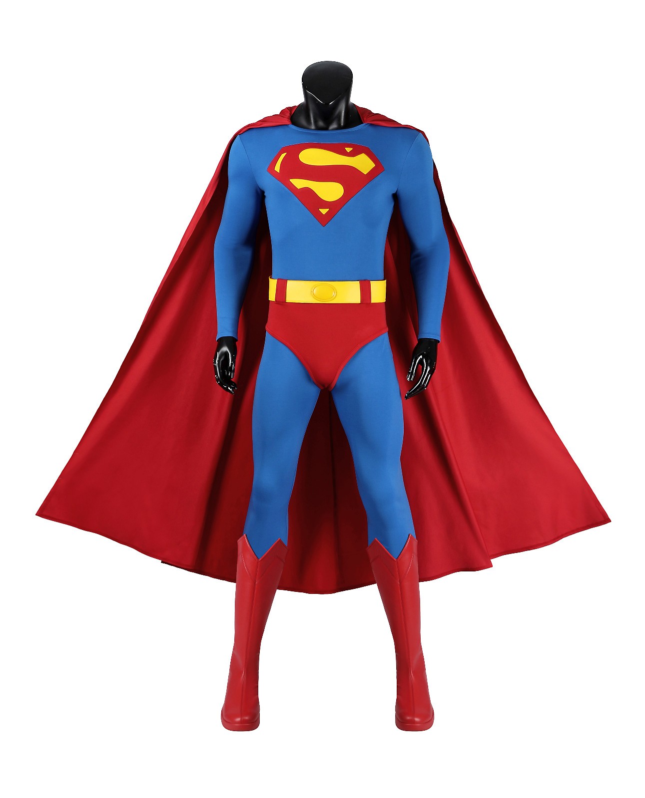 Christopher Reeve superman 1978 Superman Cosplay Costume Jumpsuit Halloween Set