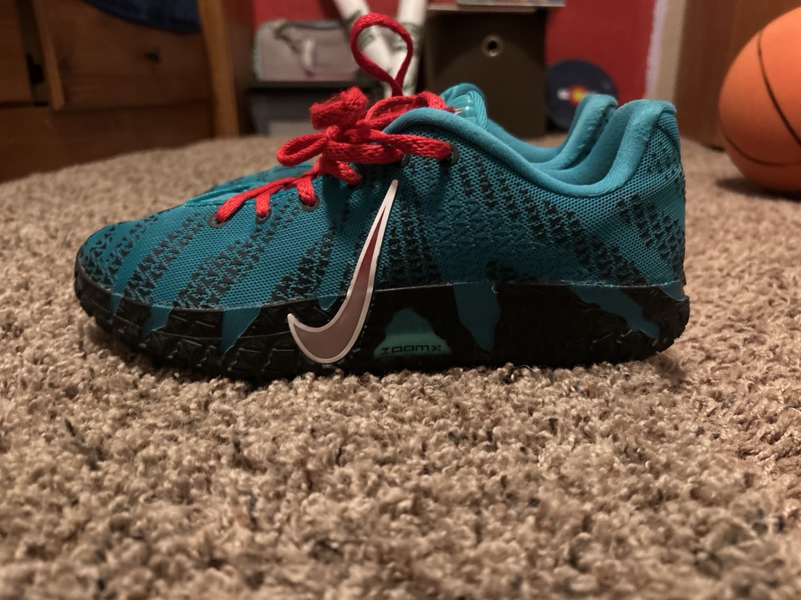 Size 7 Nike Basketball Ja 3 In the Ja 3.0 Color way Without Shoe Insoles
