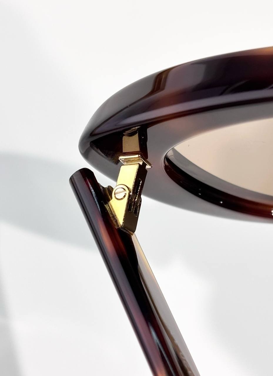 Saint Laurent SL859 Cat Eye Sunglasses Havana Beige Lens Premium Quality