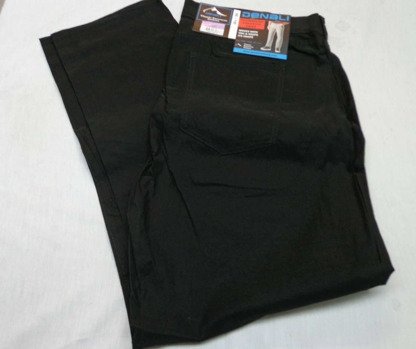 DENALI Black Technical Stretch Pants NWT 38/30 MSRP $54