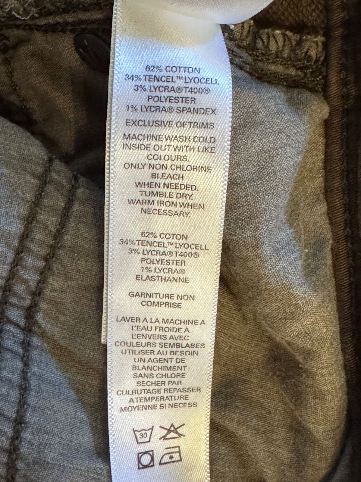 DUER Men’s N2X No Sweat Pants Waist 30 Length 32 Relaxed Fit Color Green