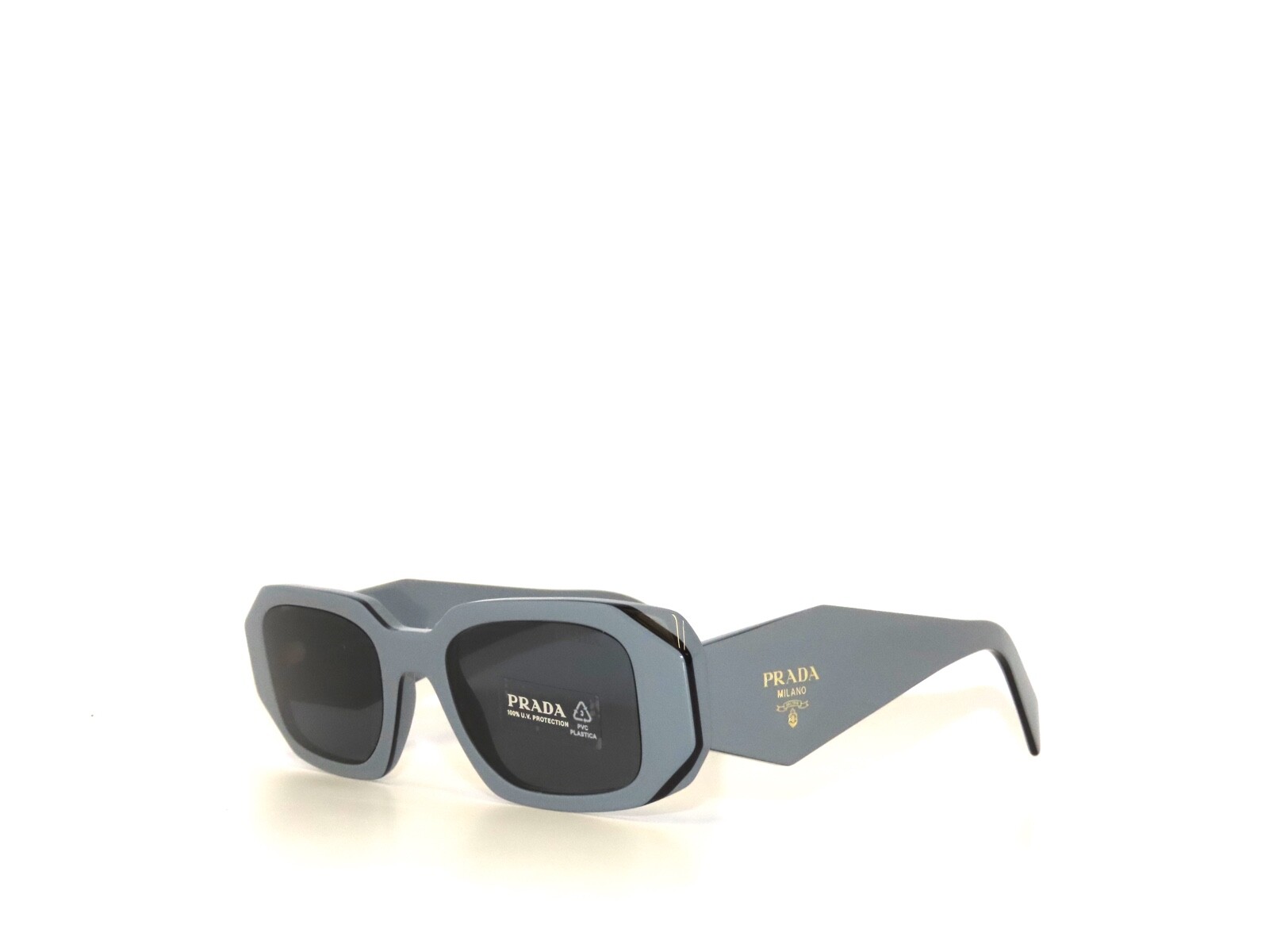 Prada SPR17WS 17 11N09T Marble Black Dark Gray Sunglasses 17W