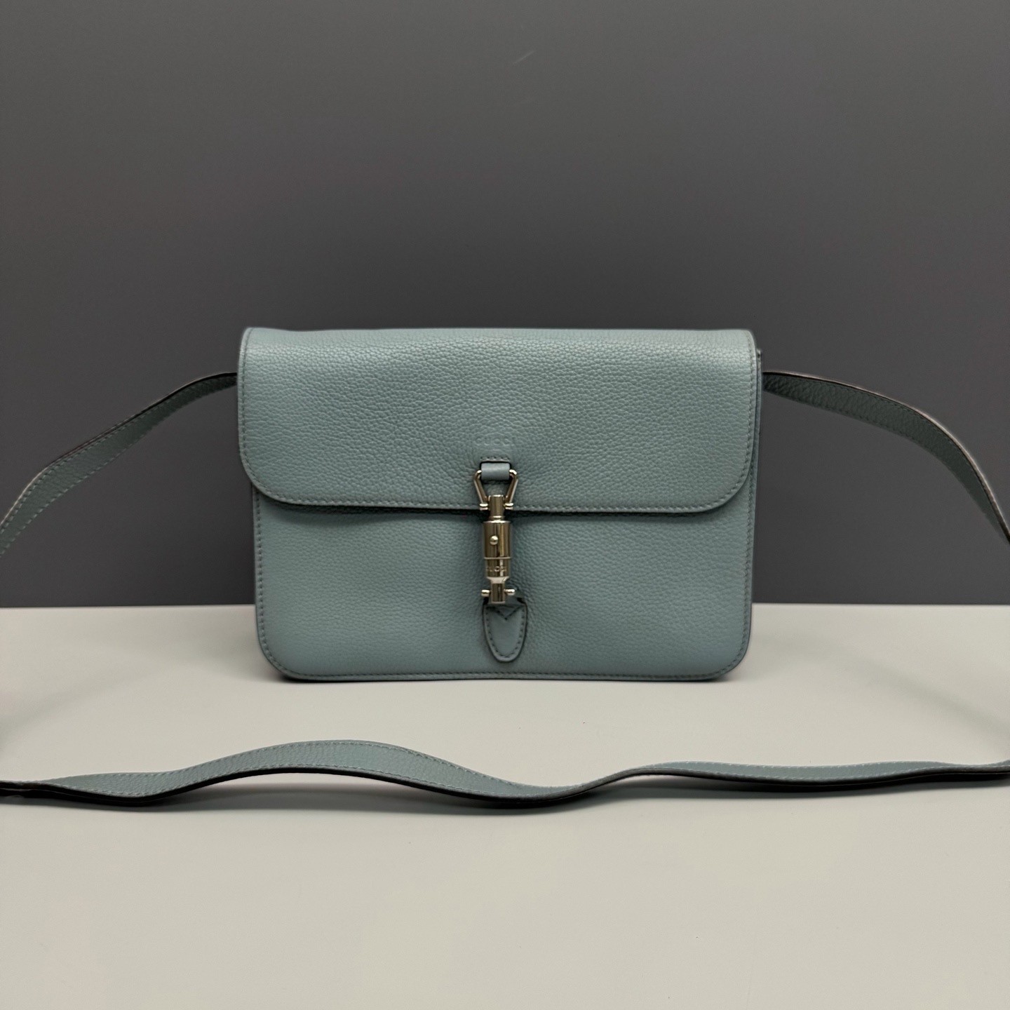 Gucci Pre-Owned Authentic Messenger Bag Sky Blue 26*18*7cm