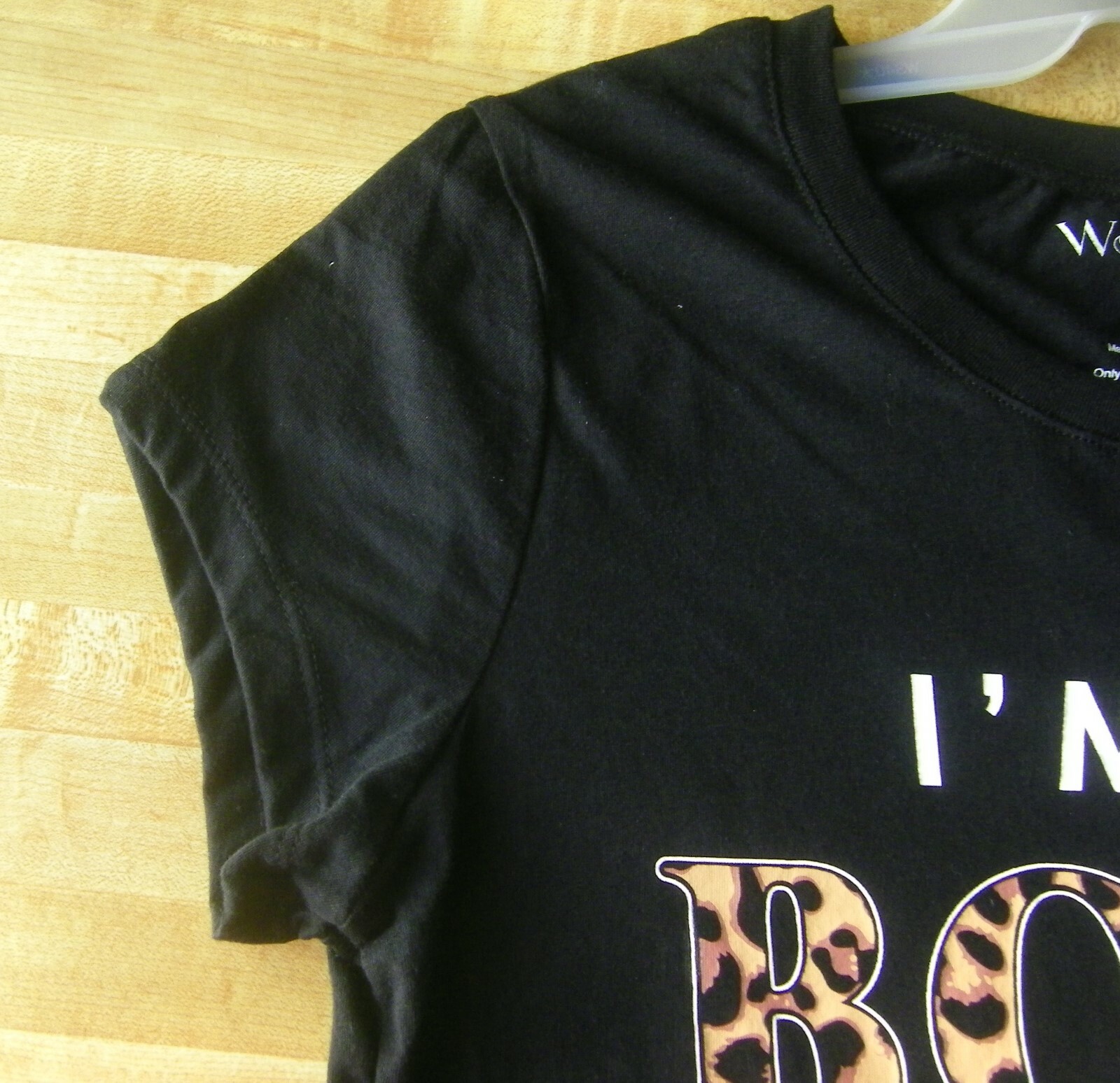 BOSSY QUEEN Women’s I’M NOT BOSSY I AM THE QUEEN Premium T-Shirt Leopard Print