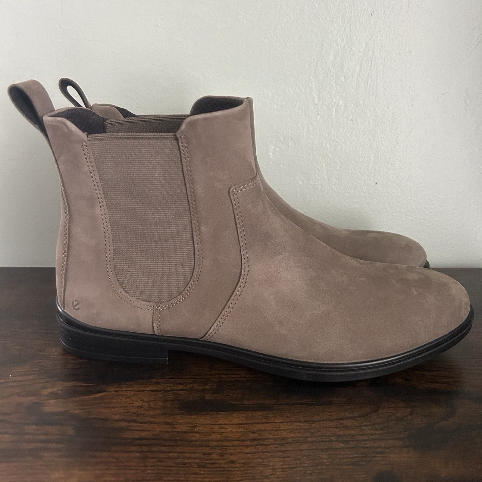 Ecco Touch 15 Suede Leather Ankle Boots Size Taupe Brown Size EU 40 US 9 – 9.5