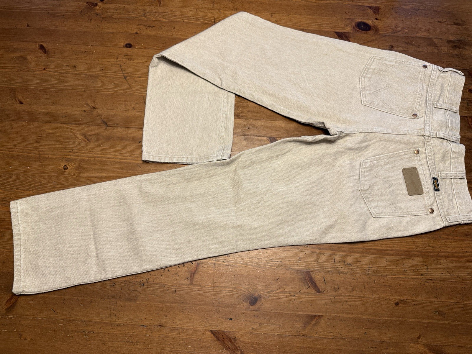 Wrangler Jeans Mens 30×30 Tan Cowboy Cut Original Fit Denim Workwear 13MWZTN