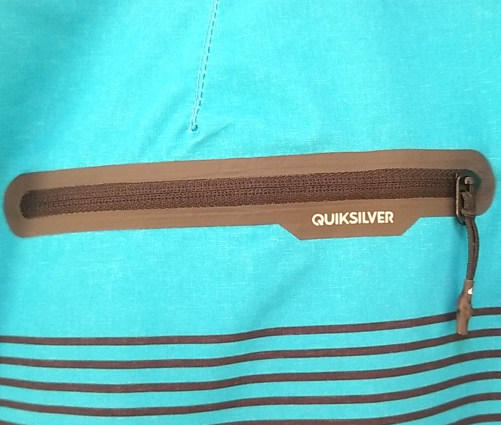 Quiksilver Board Shorts Men 38 AG47 Dry Flight High Line 4 Way Stretch Trunks
