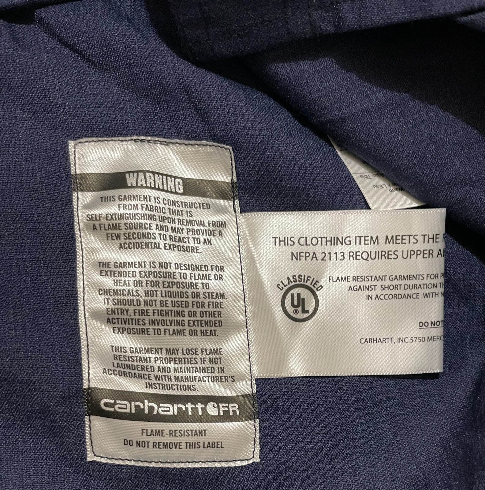 Carhartt FR Force Shirt Men’s S Blue Loose Fit Flame Resistant 2112 TW4138 NWT