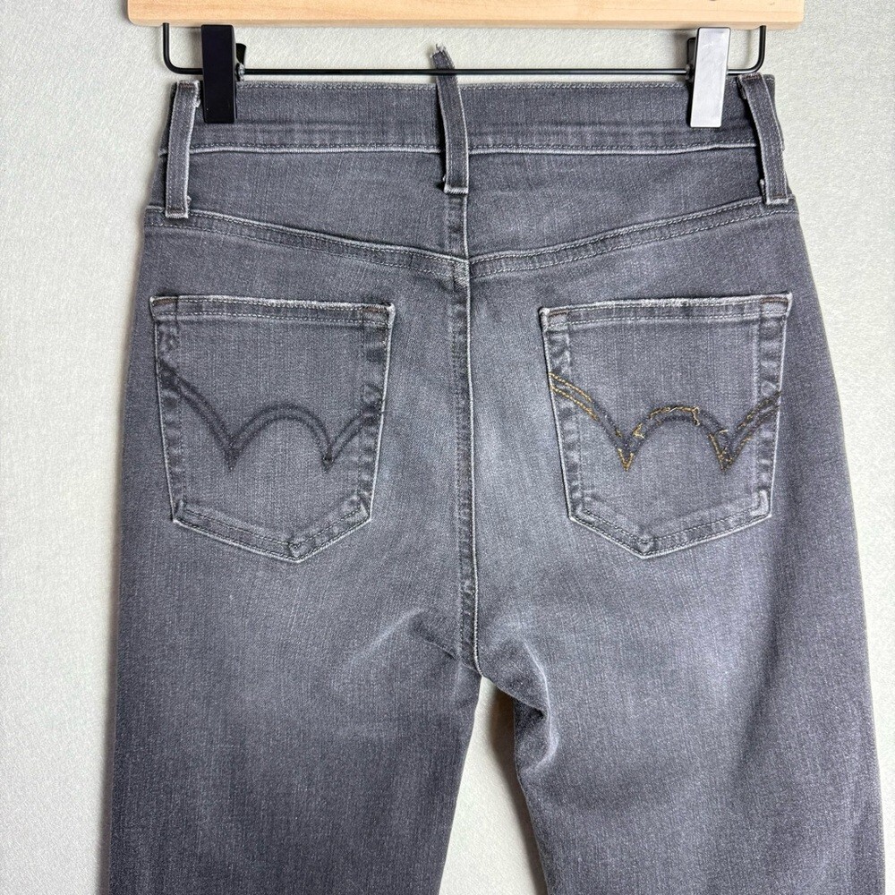 Edwin Bree Slim Straight Raw Hem Jeans Black Women’s Size 26