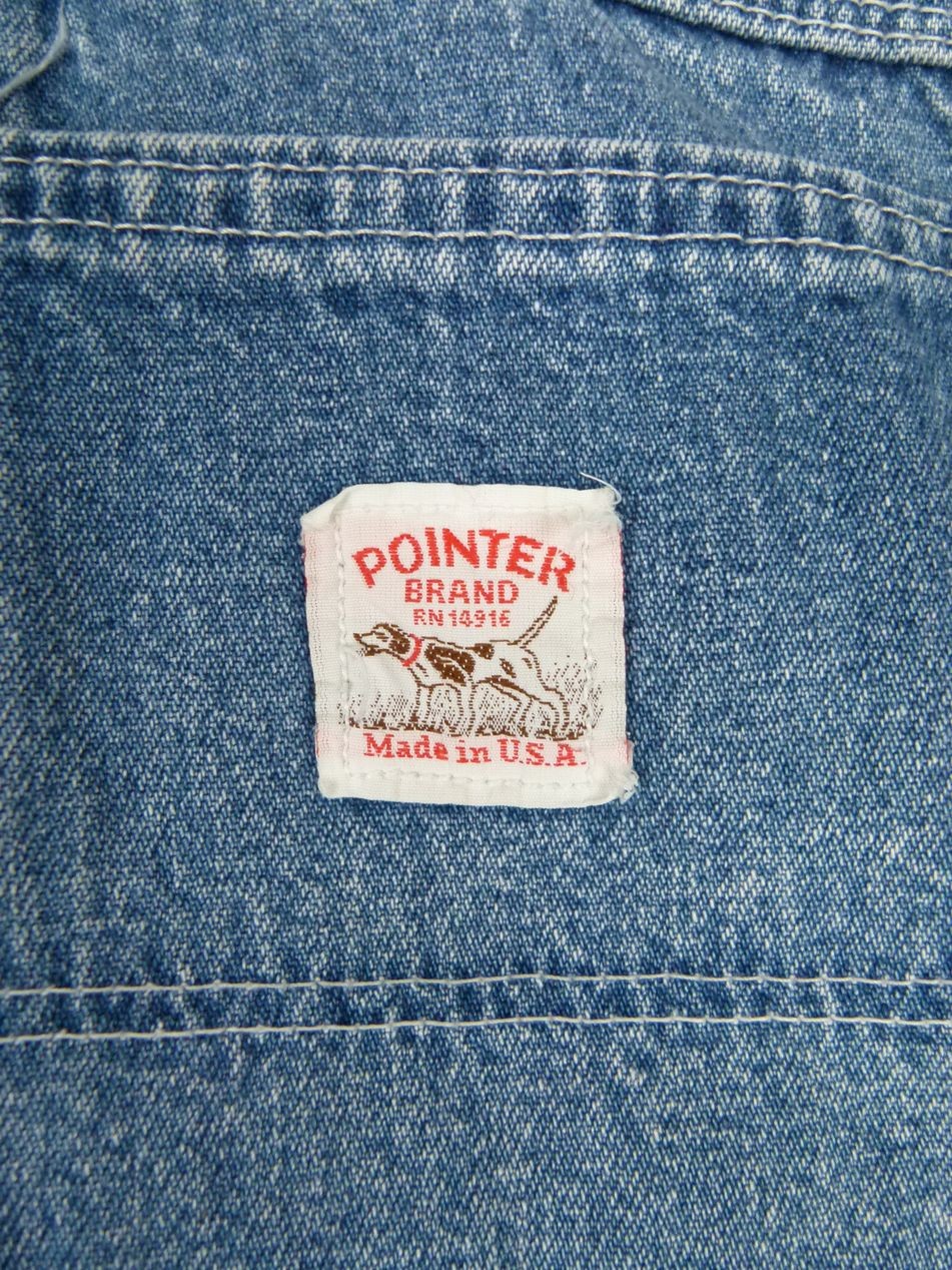 Pointer Brand Mens 60×32 (57×25 Actual) Blue Straight Work Jeans – AS-IS
