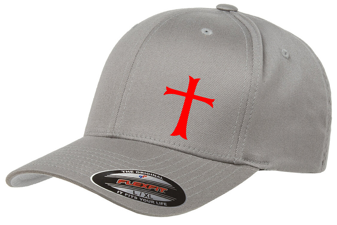 KNIGHTS TEMPLAR CROSS FLEXFIT 6277 HAT *FREE SHIPPING in BOX*