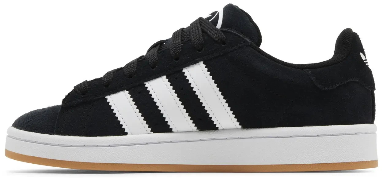 adidas Campus 00s Black White Gum HQ6638 GS New