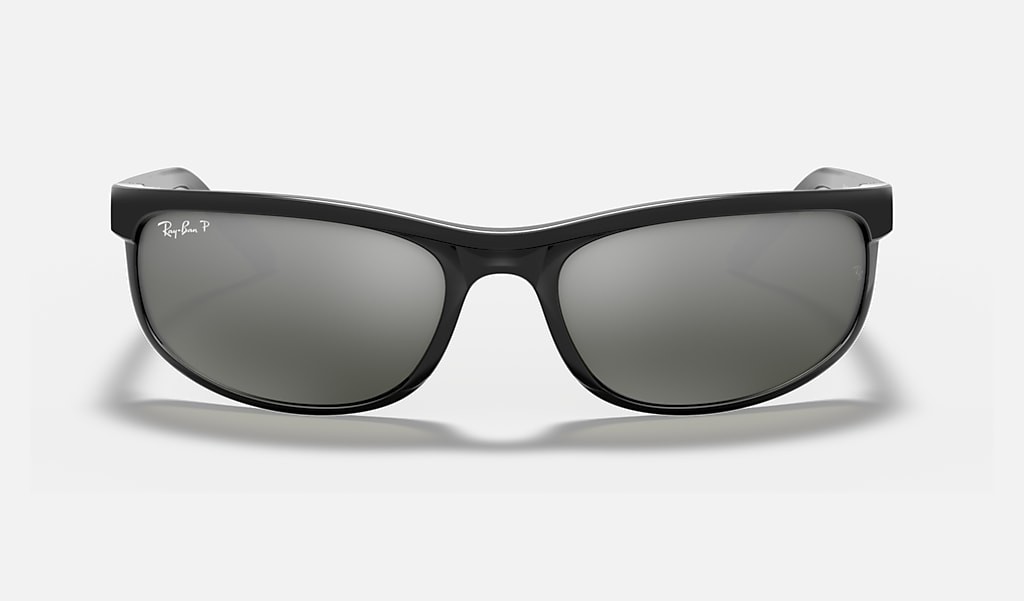 Ray-Ban Predator 2 Black/Grey Mirror Gradient Polarized Sunglasses RB2027 601/W1
