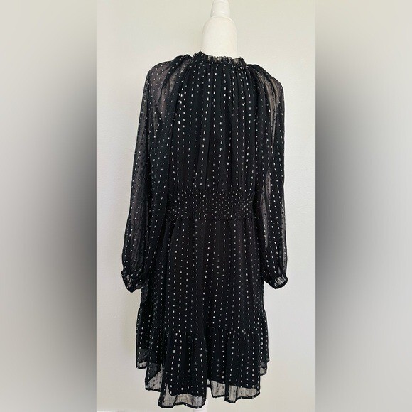 NWT Old Navy Black and White Bishop Sleeve Midi Dress – XL