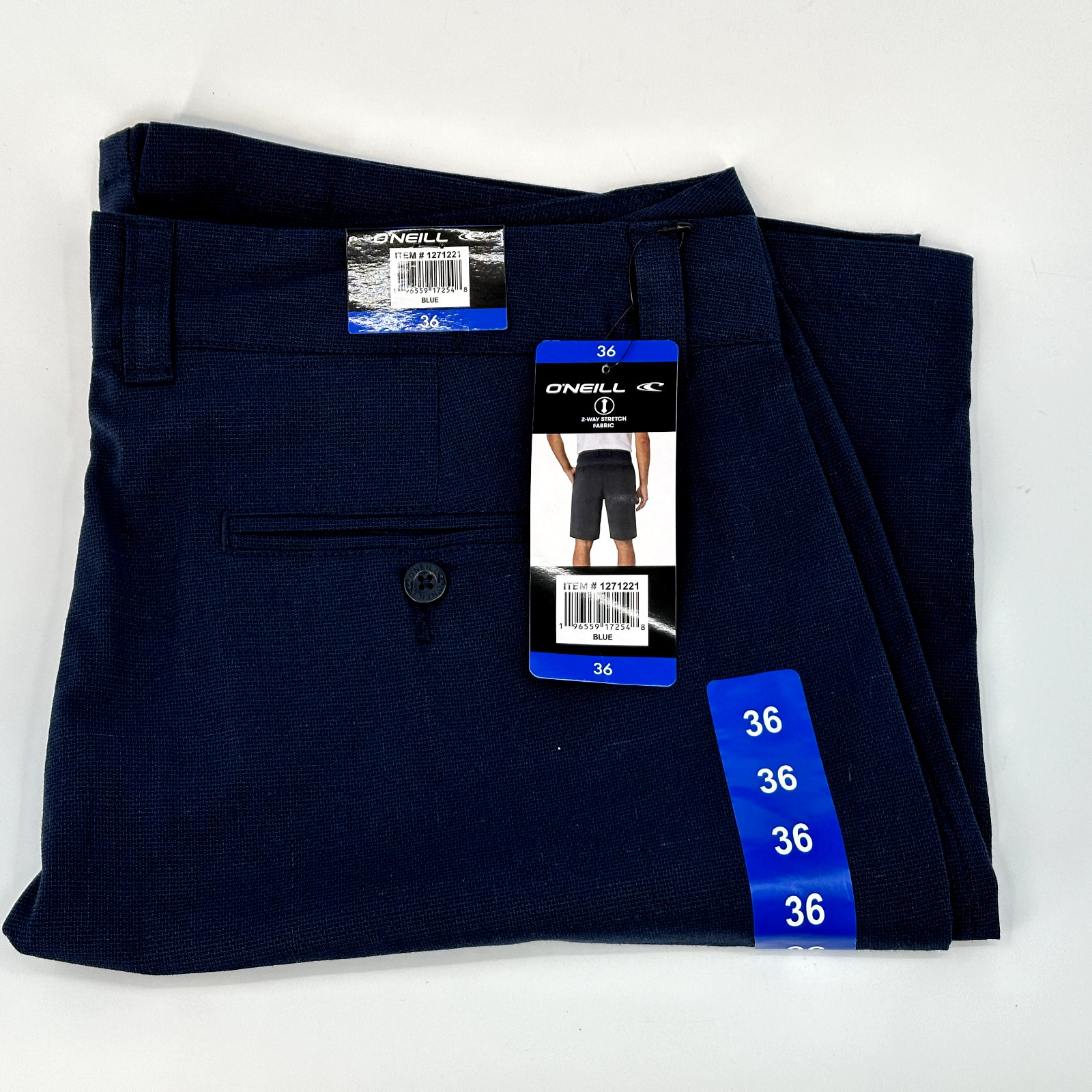 O’Neill Men’s Walk Short Comfort Stretch Side Pockets 10″ Inseam Size 36