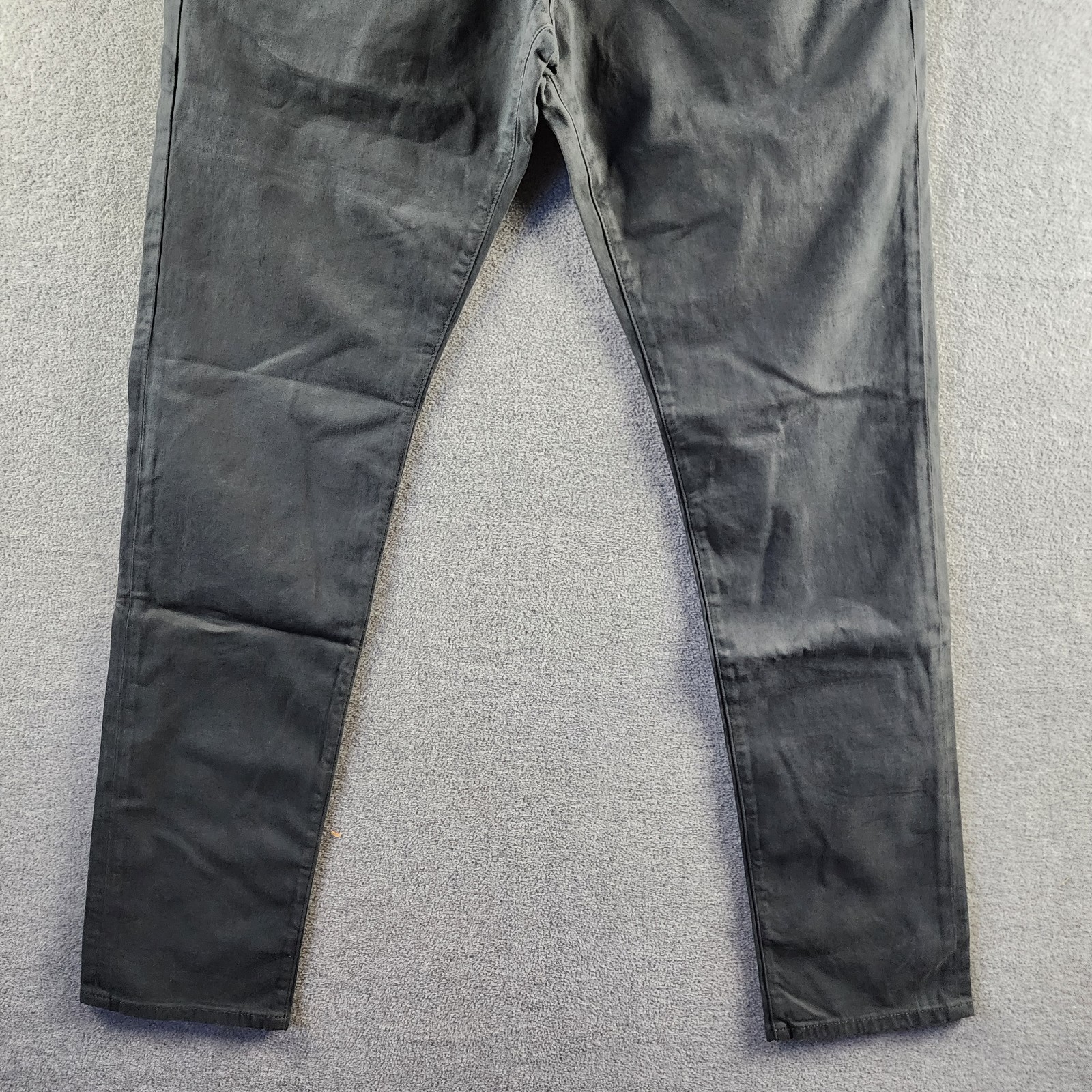 AG Tellis 34 Modern Slim Fit Twill Pants Men’s 33×34 Melange Smoke Button Zip
