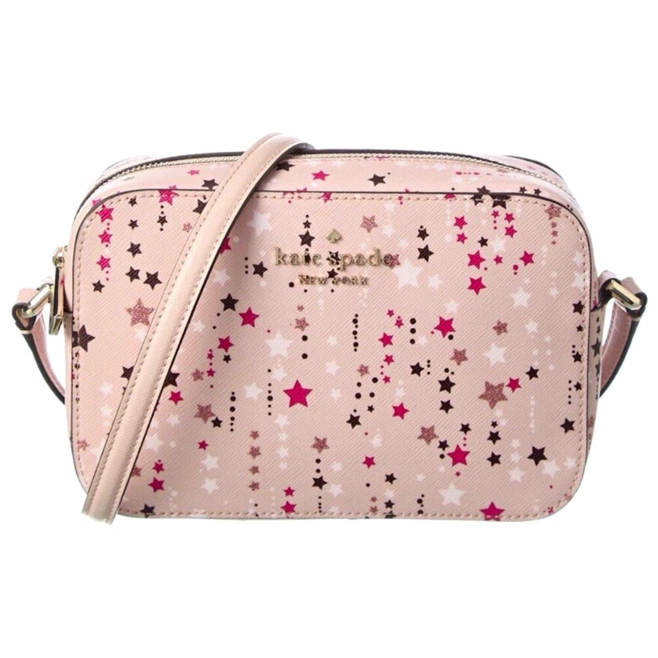 NWT Kate Spade | Staci Mini Camera Crossbody | Pink Multi/Twinkle Star