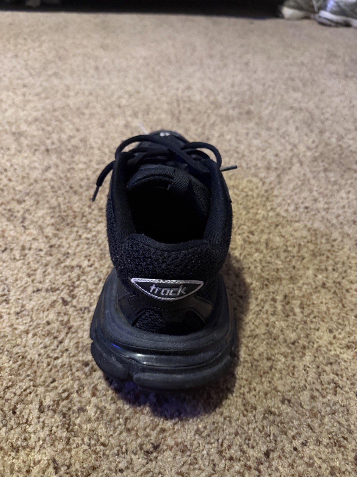 Balenciaga Track Men’s Black Low Top Lace-Up Athletic Sneakers