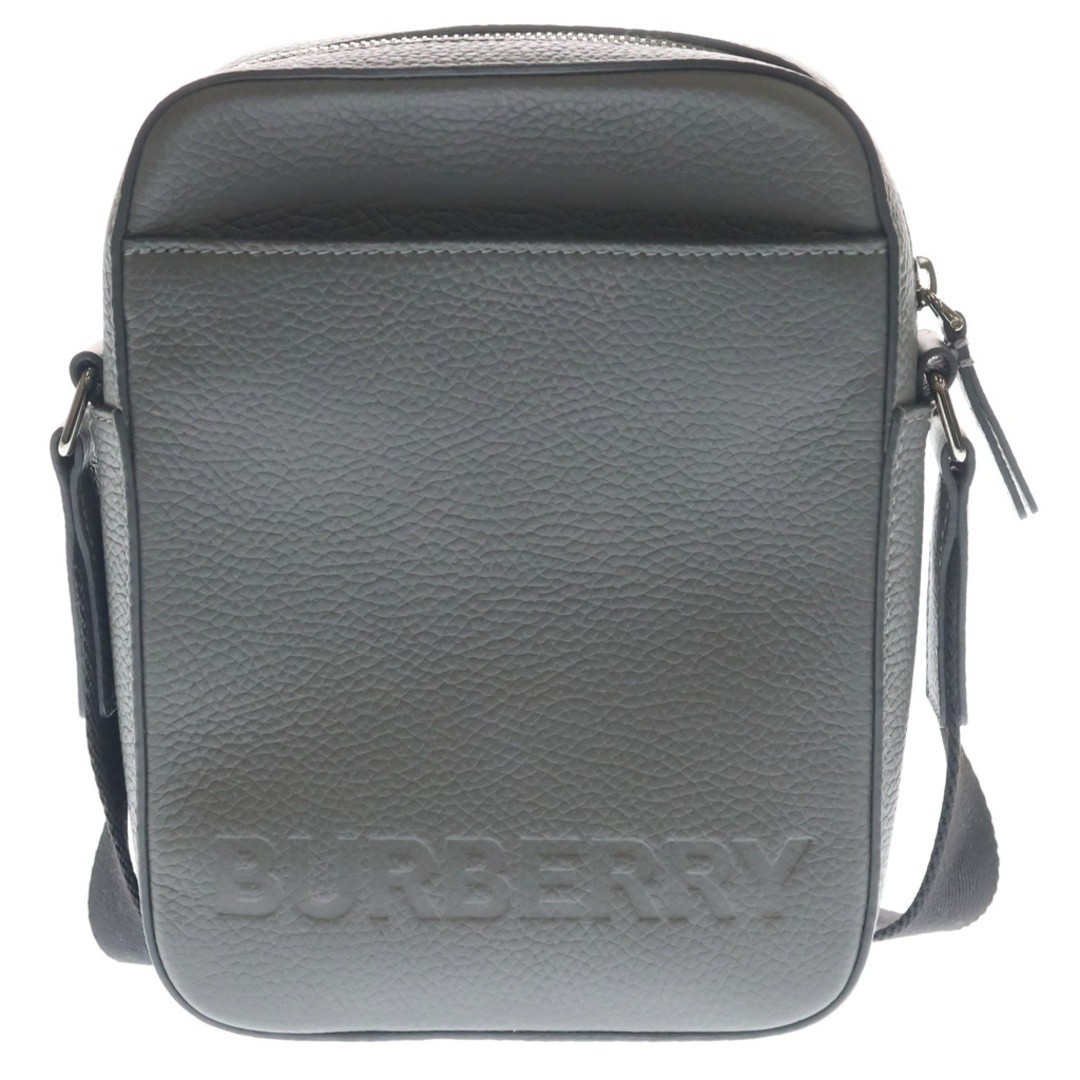 BURBERRY THORNTON LEATHER SHOULDER BAG Grey 8052890 Used e479c0712fffff3b2ca1f35