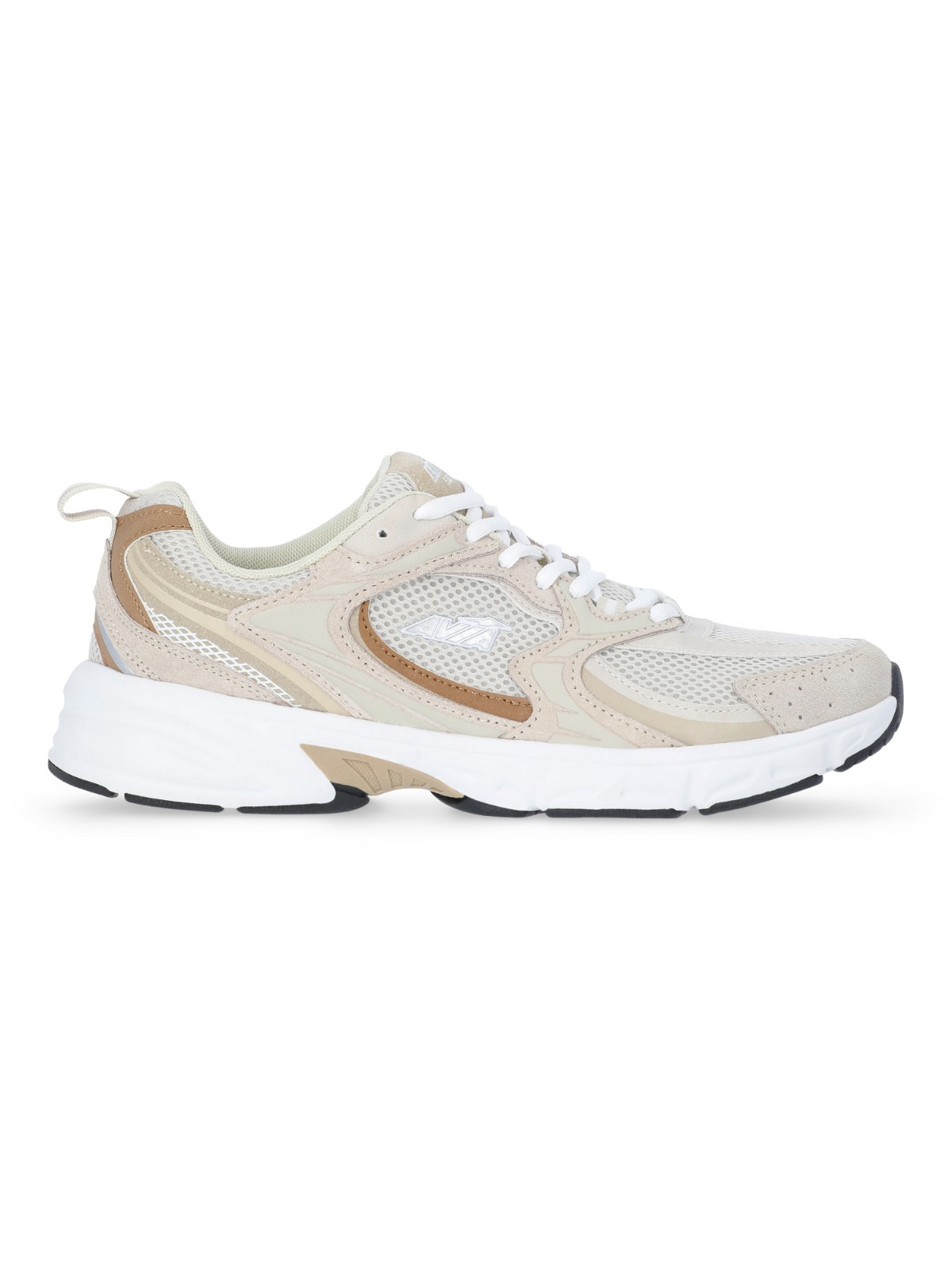 NEW Avia 5000 Women Performance Sneakers Wide Width Neutral Suede Shoes