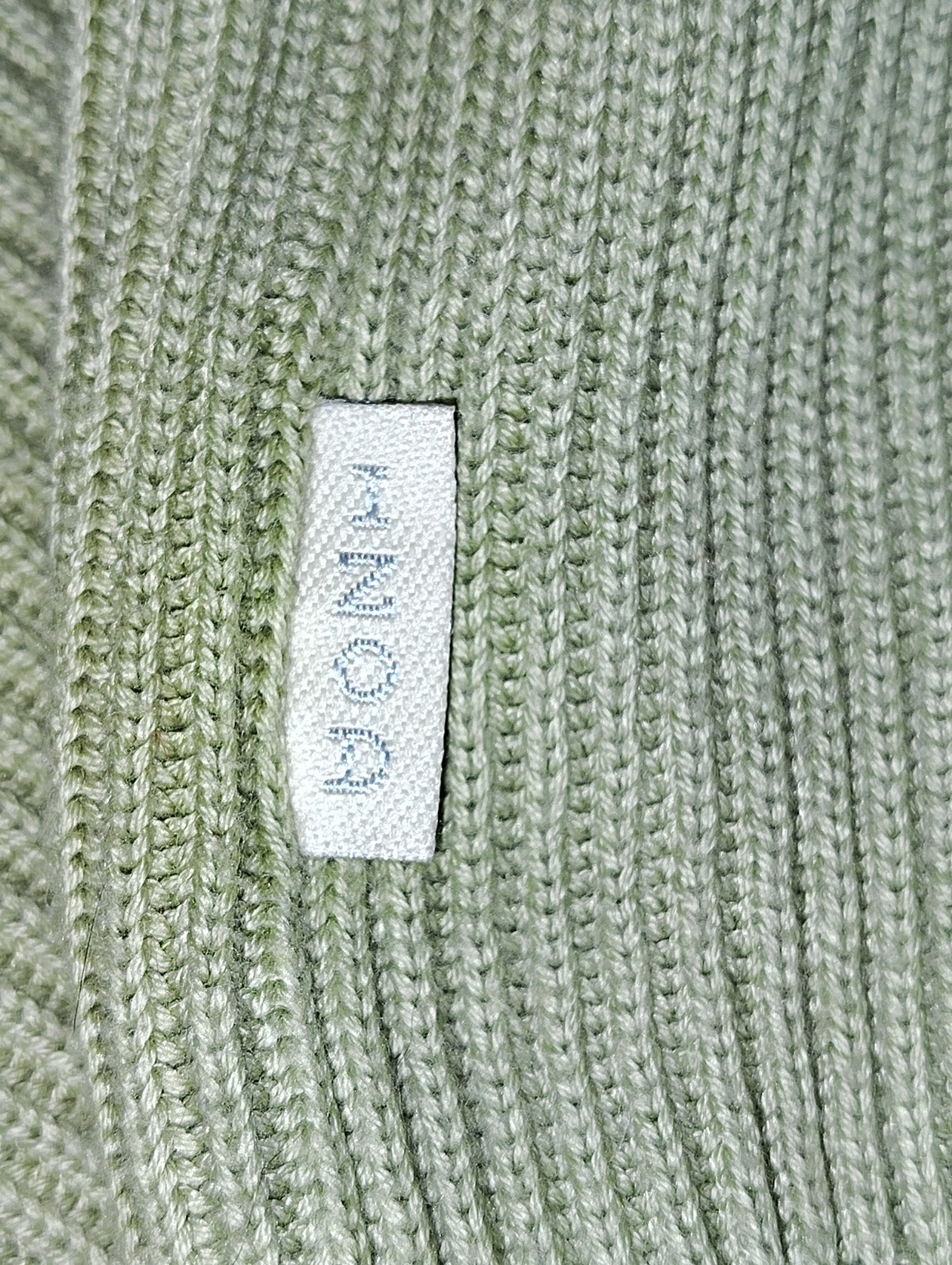 IZOD V-Neck Sweater Vest Men’s Sz Large Moss Green Classic Preppy Retro Golf Dad