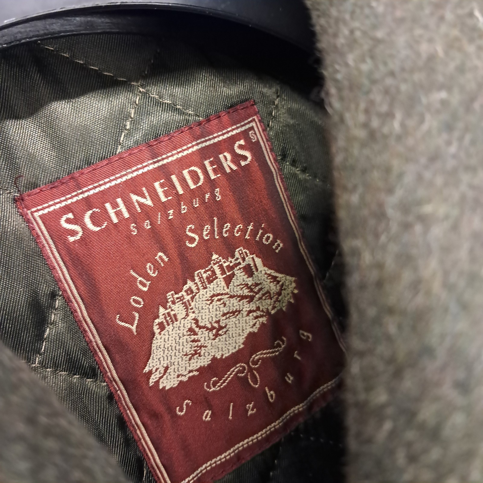 Schneiders Salzburg Loden Coat Austrian Alpine Country Wool Alpaca EU 48 UK 40