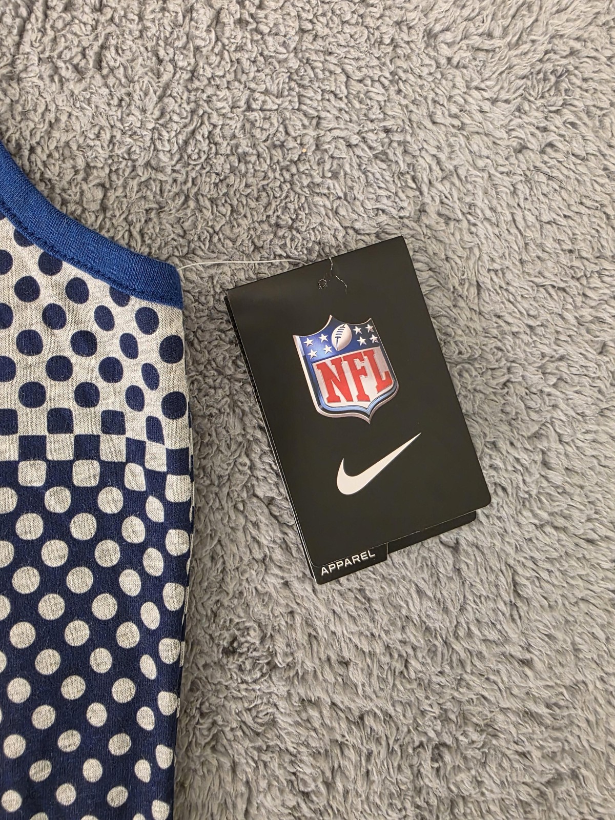 Tank Top Womens Medium Blue Gray NFL Football Racerback Nike Indianapolis Colts