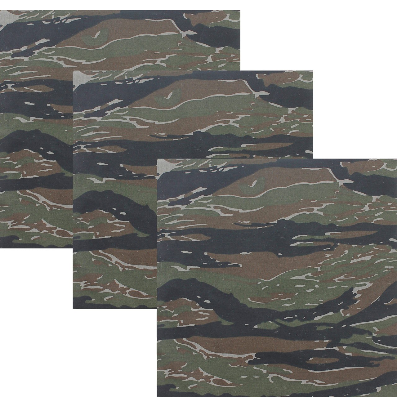 Camouflage Jumbo 27″ Bandana Tactical 100% Cotton Bandanna Head Cover 3Pack