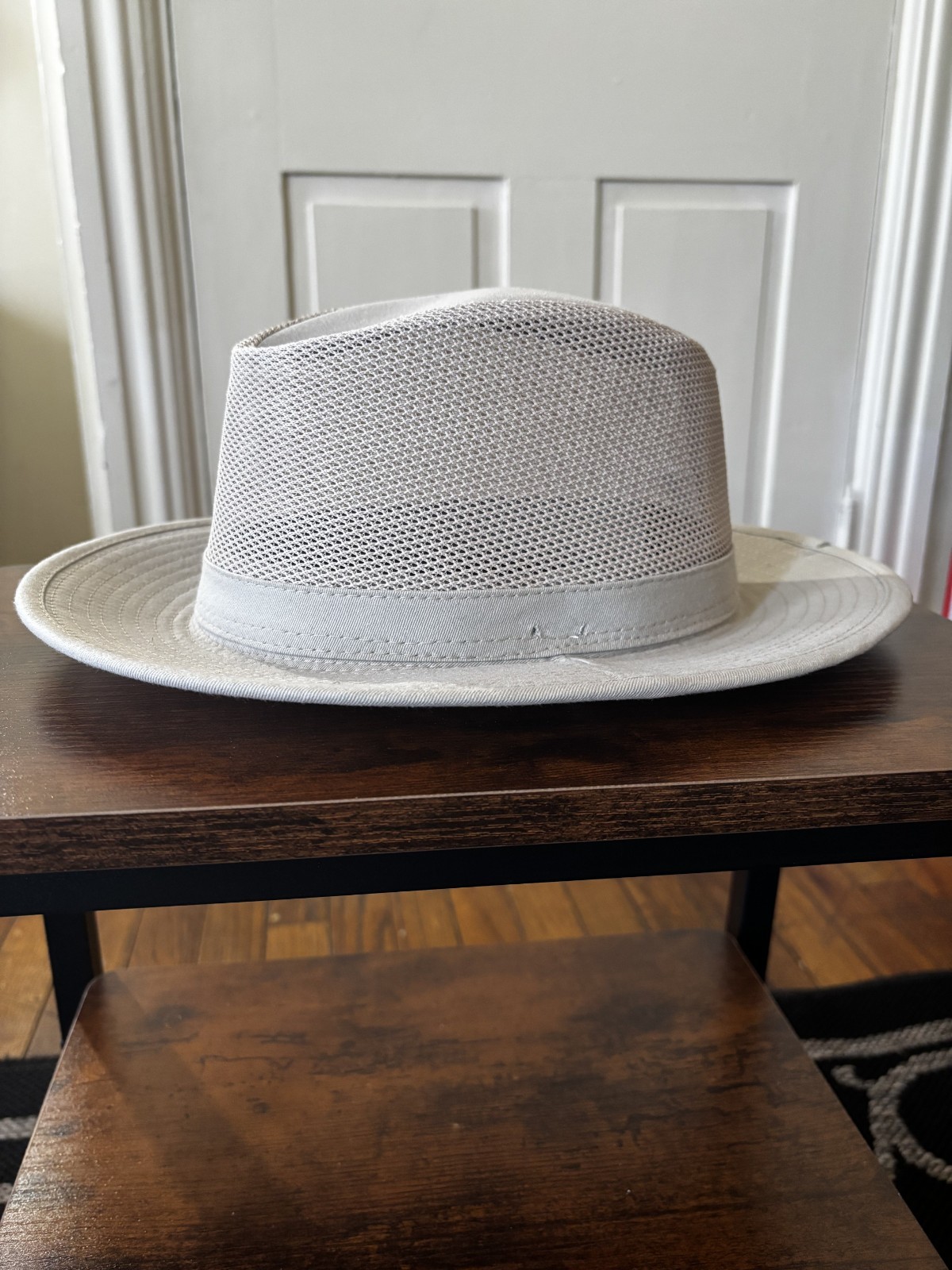 RedHead Beige Mesh Safari Sun Hat Mens Medium Ventilated Fishing Fedora