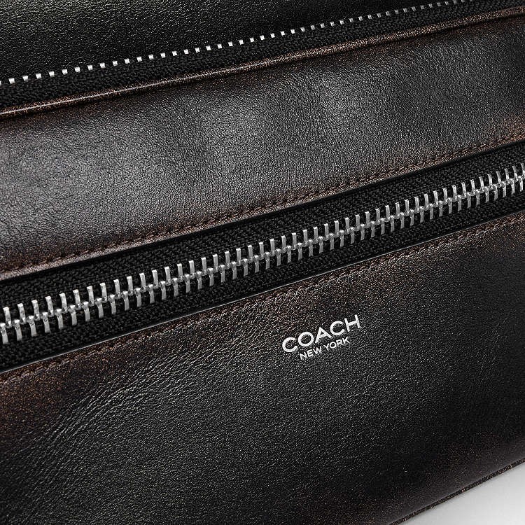 NEW Coach Dakota Crossbody Bag in Loved Leather Black Light Tan CDS84 NWT Unisex