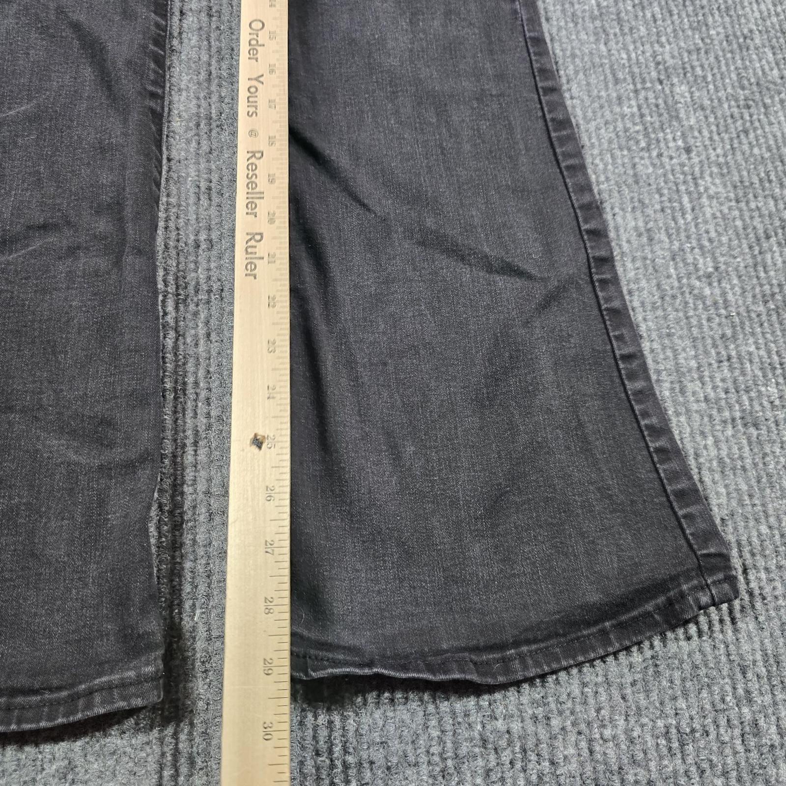 Levi’s 726 Flare Jeans Womens 31 Charcoal Black High Rise Denim Slim 28×29