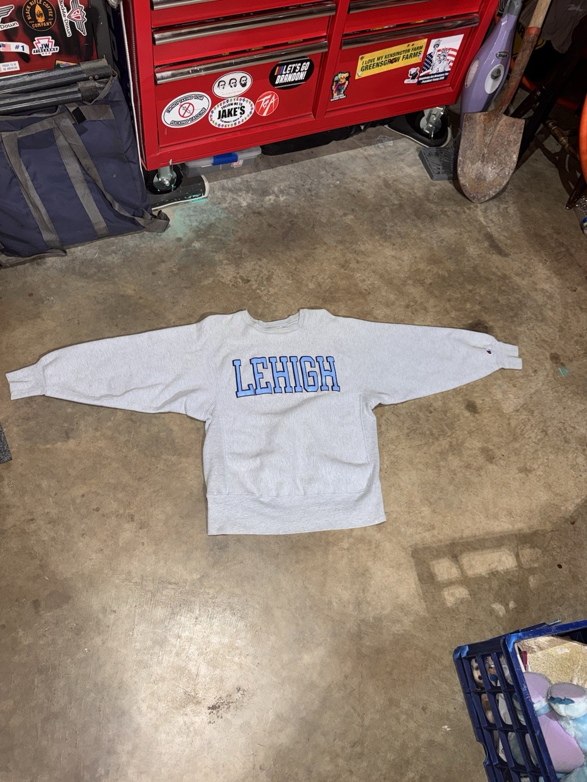 Vintage 1980s Champion Reverse Weave Lehigh University Crewneck