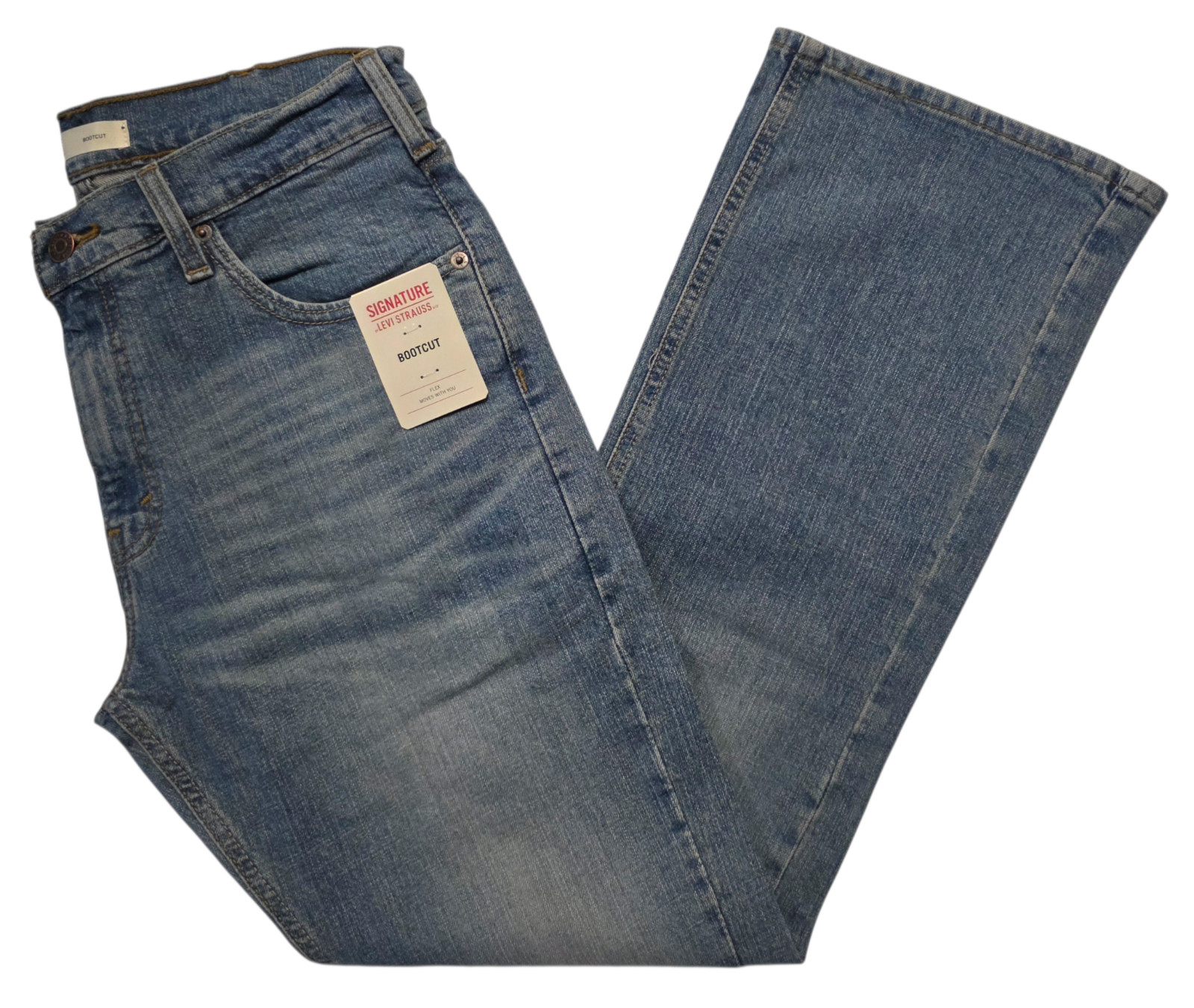 Signature By Levi Strauss & Co #11984 NEW Men’s Flex Bootcut Jeans