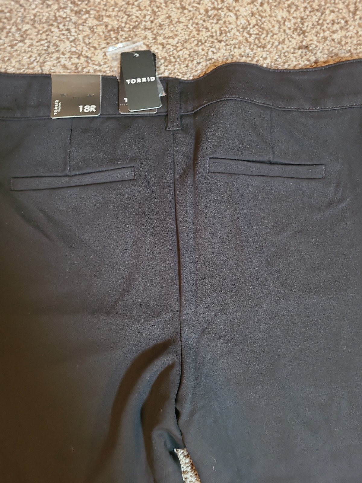 NWT Torrid Studio Ponte Pants Womens 18 Reg Deep Black Trouser Boot Stretch