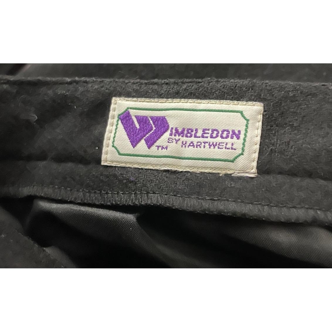 Wimbledon by Hartwell 14 Pleated Wool Blend Trousers Black High Rise Vintage