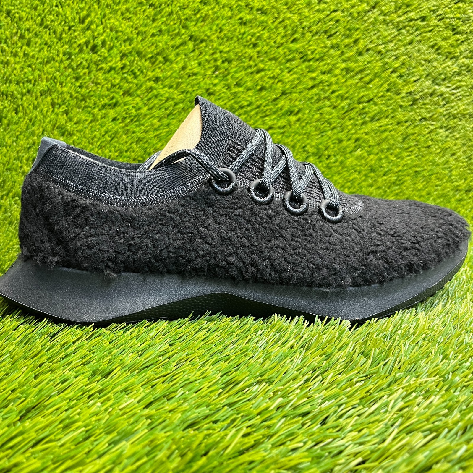 Allbirds Wool Dasher 2 Fluff Mens Size 13 Black Athletic Running Shoes Sneakers