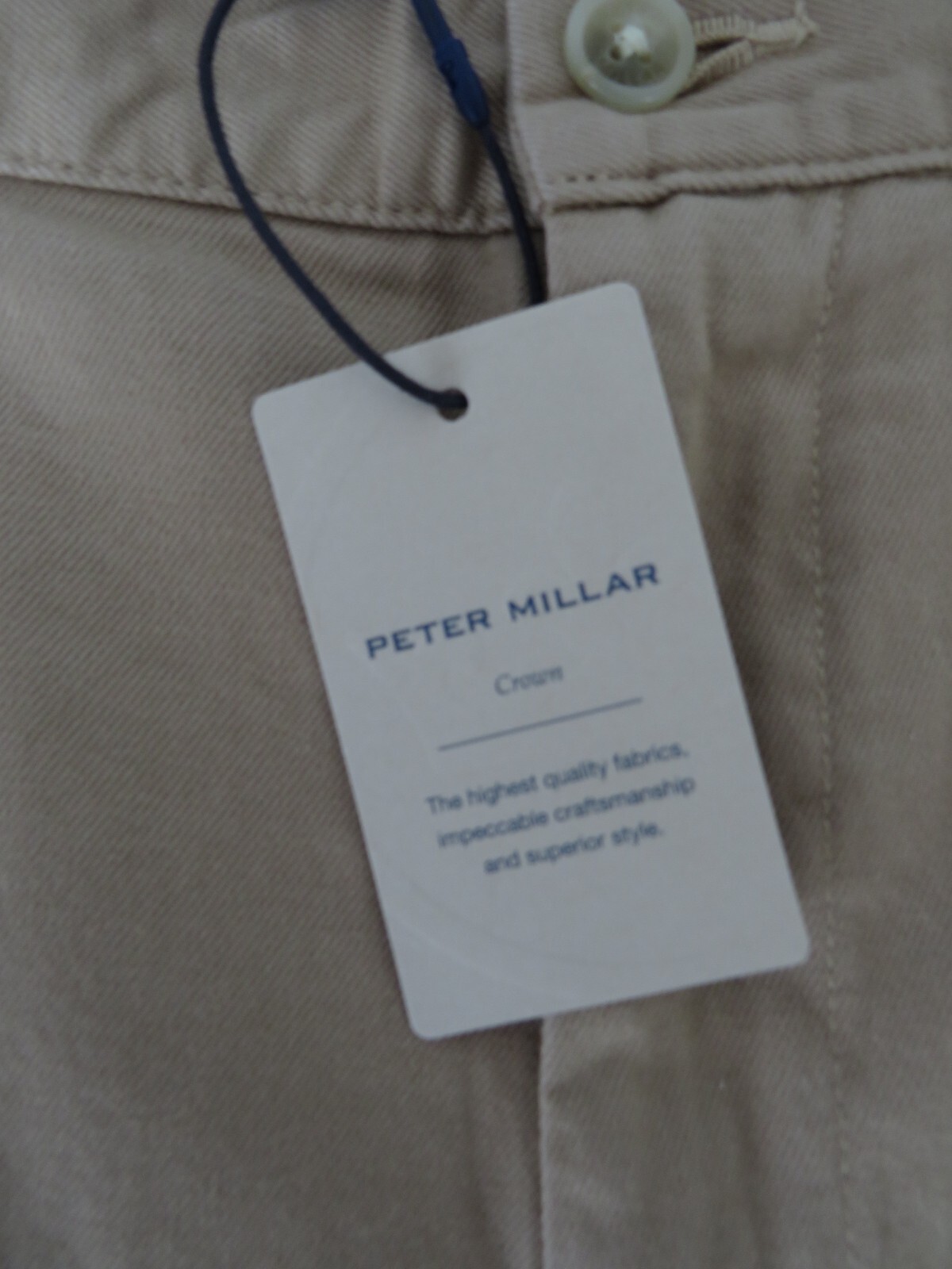 Peter Millar Crown “Pilot” Stretch Twill Shorts, NWT – Men’s 34 + 36, 8” Ins.