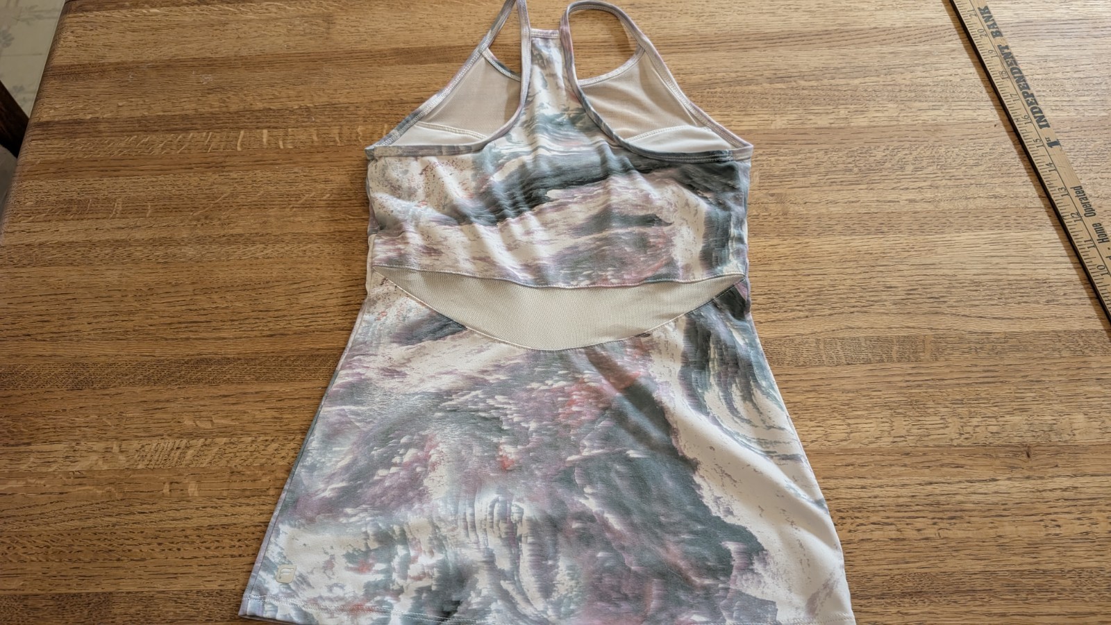 Fabletics Racerback Athletic Mesh Galaxy Fitness Top Tank XS