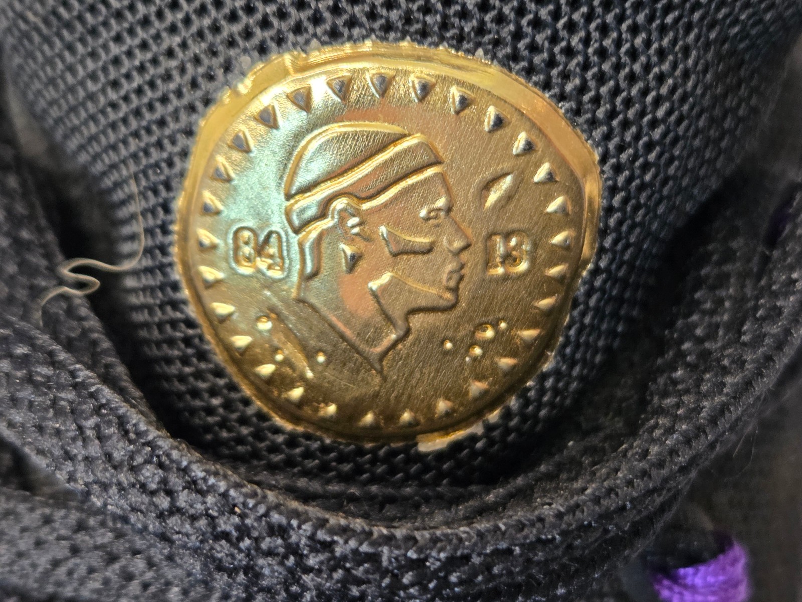 Nike LeBron James XIII Pot of Gold 807219-007 Black Gold Purple Mens 10.5 EUC