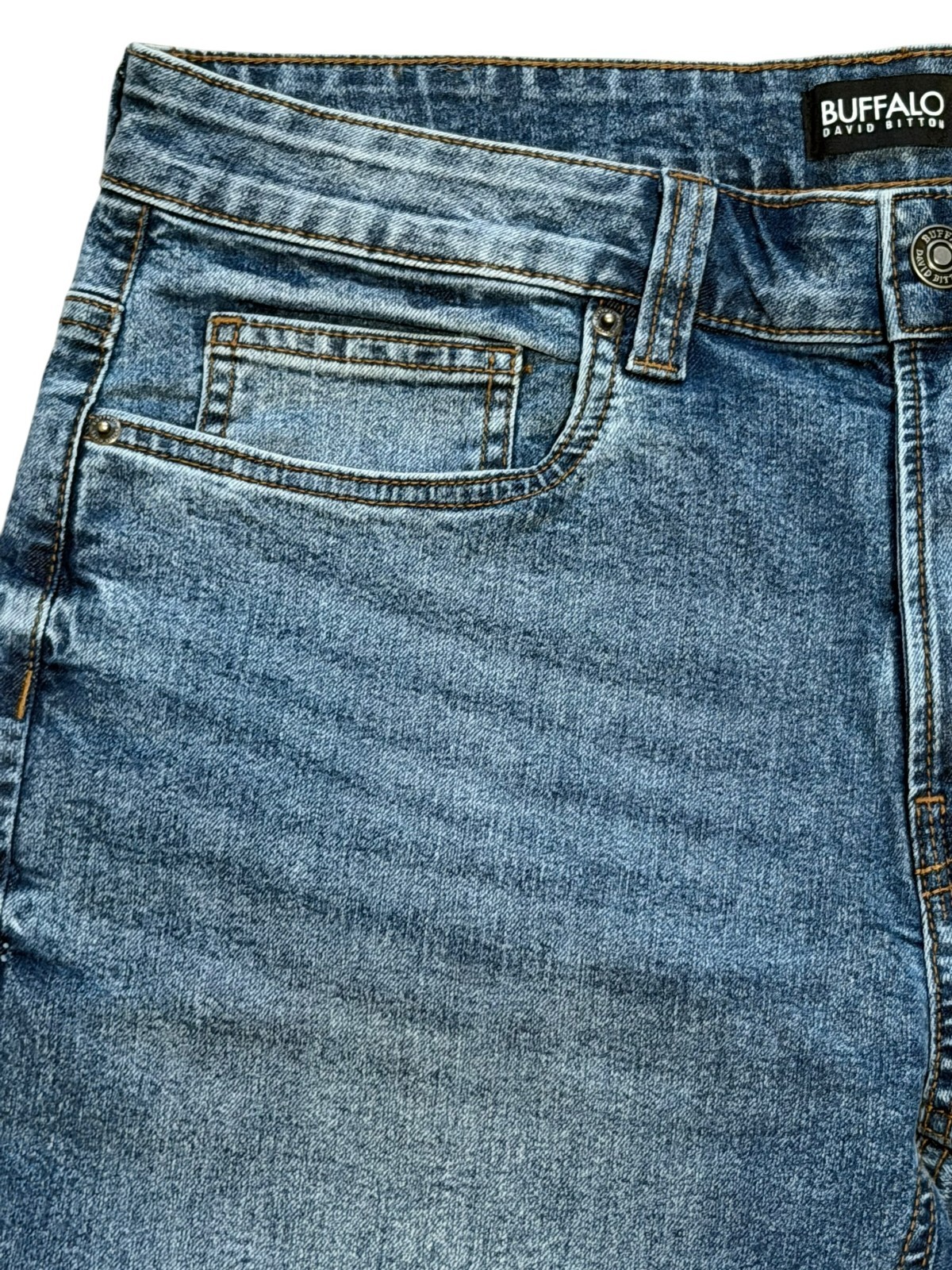 Buffalo David Bitton Men’s 32×30 Relaxed Straight Driven Jeans Medium Blue NWT