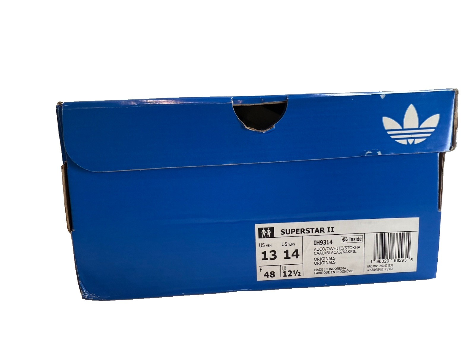 adidas Superstar II Brown Unisex (Men Size 13, Women Size 14) IH9314