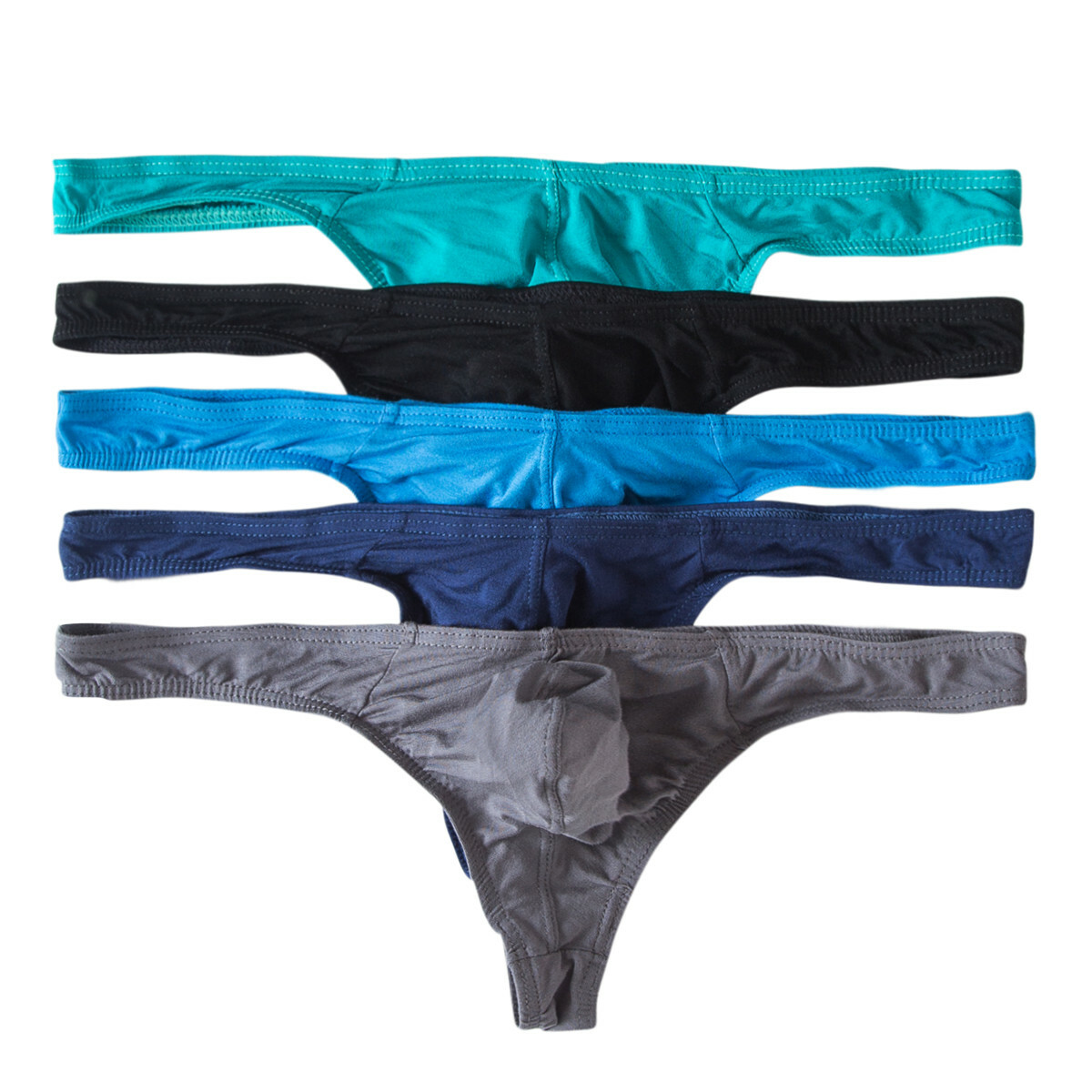 5/10PCS Sexy Mens Modal Bikini Briefs Thongs Long Elephant Nose Trunks Underpant